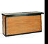 Bancone Sima - Finitura in legno antigraffio, con bordatura e gambe in metallo nero Dimensione 1930x630x h 1000 mm