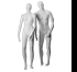 Mannequins - Articulated, white rubber.