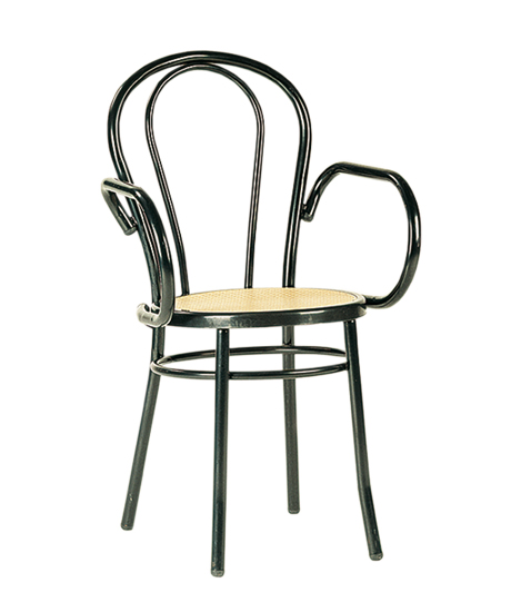 Thonet chair – Thonet, black, Vienna cane seat