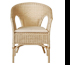 Wicker armchair – In natural wicker rattan, natural colour, stackable