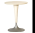 Dr. No table – In plastic material, cream coloured Size Ø 600 x h 730 mm